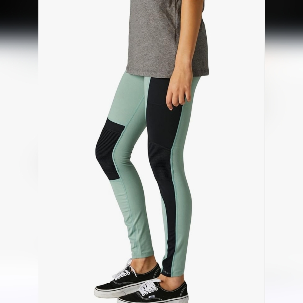 NWT Fox Racing Edison Moto Leggings 27" Sz M Sage - Picture 3 of 16